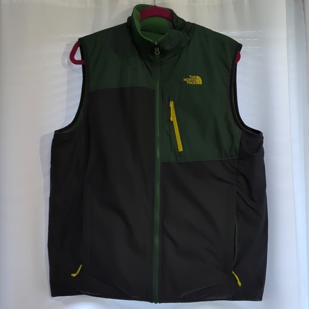 The North Face Forest Green and Charcoal Vest